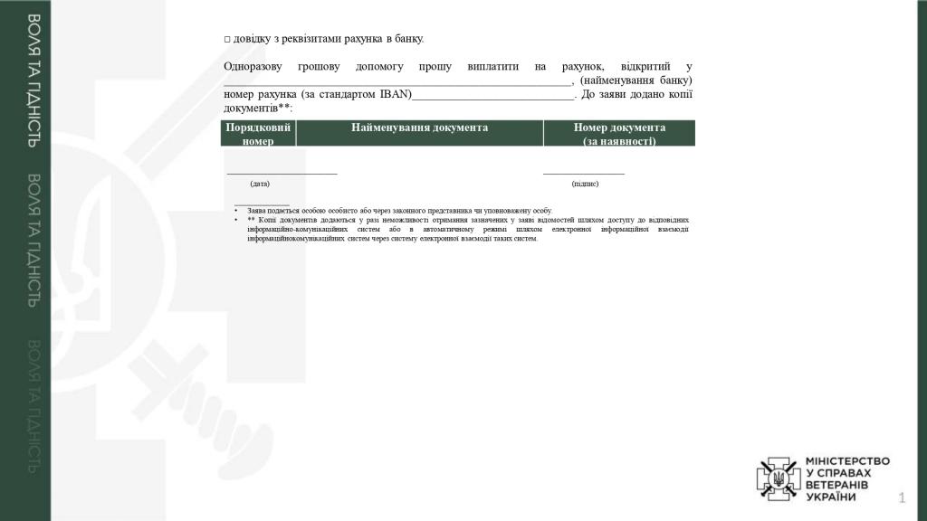 Одноразова грошова допомога у разі інвалідності волонтера
